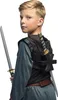 A young boy wearing a ninja costume with swords on his back. Voir les images du produit