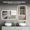 60×120cm LED Badezimmerspiegel mit Milchglasrand & Produktbild-Vorschau 9