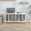 Skříňka na LP desky bílá 100 x 38 x 48 cm kompozitní dřevo Náhled obrázku produktu 3