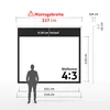 ESMART Professional MIROLO | Rolloleinwand | 305 x 229 cm Produktbild-Vorschau 2
