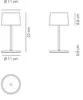 Zafferano Olivia Pro mini LED stolná lampa, žltozlatá, Náhľad obrázku produktu 2