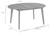Miliboo - Design-Esstisch rund ausziehbar Eiche L120-150 Produktbild-Vorschau 7