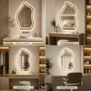 Miroir de salle de bain LED asymétrique avec éclairage, Voir les images du produit 5