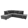 Merax L-förmiges Ecksofa mit Schlaffunktion, 6-Sitzer Produktbild-Vorschau 9
