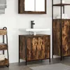 vidaXL: Mueble bajo lavabo, roble ahumado, 60 x 34,5 x 60 Vista previa de la imagen del producto 2