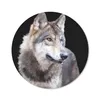 MuchoWow® Mauspad Mousepad Grauer Wildwolf 40x40 cm - Produktbild-Vorschau 1