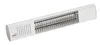 A white infrared heater is shown against a white background. Produktbild-Vorschau