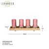 Adventskranz Holz Lang L46cm Mango Weihnachtsdeko Kerzen Produktbild-Vorschau 2