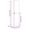 vidaXL Highboard Weiß 45x42,5x185 cm Holzwerkstoff Produktbild-Vorschau 8