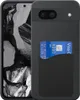 A black phone case with a card slot is shown on a black background. Produktbild-Vorschau
