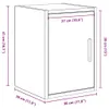 vidaXL Garagen-Wandschrank Artisan-Eiche Holzwerkstoff Produktbild-Vorschau 8