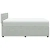Boxspringbett mit Matratze Hellgrau 140x190 cm Samt Produktbild-Vorschau 7