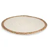 Untersetzer Weiß/Braun 35 x 1 x 35 cm natürlich Weiß Produktbild-Vorschau 3