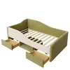 A green and beige daybed with two drawers pulled out, shown against a white background. Anteprima dell’immagine prodotto