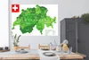 MuchoWow® Poster Grüne Karte der Schweiz 180x120 cm - Produktbild-Vorschau 3