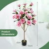 130 cm sztuczna roślina w doniczce, drzewo magnolii z Podgląd zdjęcia produktu 5