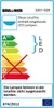 An energy efficiency label for a light fixture, showing its energy rating and other product information. Produktbild-Vorschau