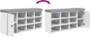 vidaXL Schuhbank Weiß 102x32x50 cm Holzwerkstoff Produktbild-Vorschau 10
