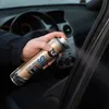 A person is spraying a silicone spray onto the rubber seal of a car door. Produktbild-Vorschau