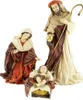 Wundervollee Ankleidefiguren Heilige Familie 3-tlg., ca. 40 Produktbild-Vorschau 2