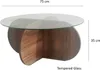 Skye Decor, Bubble - Walnut, tavolini, noce, vetro, 75 x 35 Anteprima dell’immagine prodotto 7