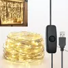 Wróżki 12m 120 LED wróżki USB IP65 wodoodporne ciepłe białe Podgląd zdjęcia produktu 1