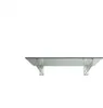 Glaszentrum Hagen - 200x90 cm Spritzer aus klarem Glas - Produktbild-Vorschau 1