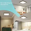 ZMH LED Plafonnier Noir Plat Plafonnier 18W 23CM Angulaire Voir les images du produit 4
