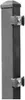 A close-up view of a dark gray fence post with mounting hardware attached. Produktbild-Vorschau