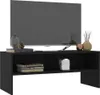 vidaXL TV-Schrank Schwarz 100x40x40 cm Holzwerkstoff Produktbild-Vorschau 3