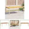 The Living Store Gartentisch Beige 180x90x75 cm Poly Rattan Produktbild-Vorschau 1