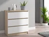 Roe Furniture | Kommode 60 cm - Weiß Sonoma - 3 Schubladen Produktbild-Vorschau 3