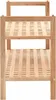 vidaXL Schuhregal Walnussholz Massiv 69x26x40 cm Produktbild-Vorschau 2