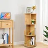 Étagère d'angle en bois, rotative à 360°, à 3 niveaux, pour Voir les images du produit 3