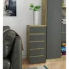 Kommode AKORD CL5 Eiche Artisan 40 cm 5 Schubladen Front Produktbild-Vorschau 8