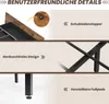 Úložná postel COSTWAY 200x140 cm, manželská postel s LED Náhled obrázku produktu 7