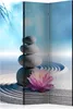 3-teiliger Doppelseitiger Vlies Paravent - Zen Garden Produktbild-Vorschau 1
