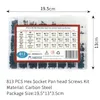 813pcs Innensechskant Zylinderschrauben M2 M3 M4 Produktbild-Vorschau 6