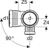 Geberit GE Silent-Pro, Eckabzweiger, 87,5°, DN 110, 110, Produktbild-Vorschau 6