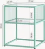 Stolik pomocniczy „Tronevn” ze szklanym blatem Stal 50 x 40 Podgląd zdjęcia produktu 8