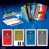 Monopoly electronic banking cards and game cards are displayed on a blue background with digital code graphics. Náhľad obrázku produktu