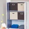 Sada 4 skládacích boxů, látkové úložné boxy, čtvercové, Náhled obrázku produktu 2