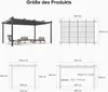 PURPLE LEAF Aluminium Pergola 3.65 x 4.85 m Wasserdicht Produktbild-Vorschau 8