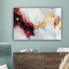 MuchoWow® - Leinwandbilder - Rot - Abstrakt - Gold - Produktbild-Vorschau 4