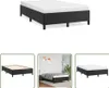 The Living Store Bettgestell Schwarz 120x190 cm Kunstleder Produktbild-Vorschau 1