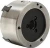 A close-up studio shot of a self-centering four-jaw chuck for a lathe. Podgląd zdjęcia produktu