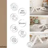 Collage of icons and lifestyle shots of a wooden indoor climbing set for babies and children. Produktbild-Vorschau