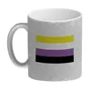 Non binary Flagge Gleichberechtigung Glitzer-Kaffeebecher Produktbild-Vorschau 2