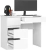 PC-Schreibtisch AKORD A7 links in der Farbe Weiß mit B90 x Produktbild-Vorschau 2