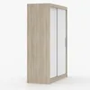 A wardrobe with sliding doors against a white background. Voir les images du produit